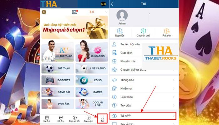 Hướng dẫn tải Thabet App điện thoại Android
